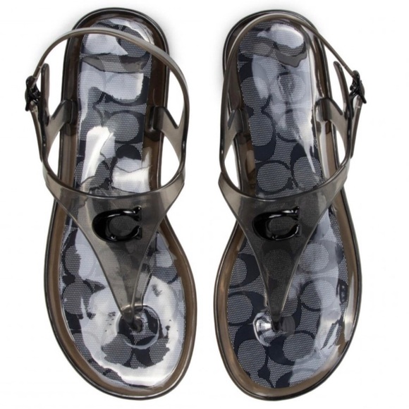 Coach Natalee Jelly Thong Sandals Size 5B - Picture 3 of 7
